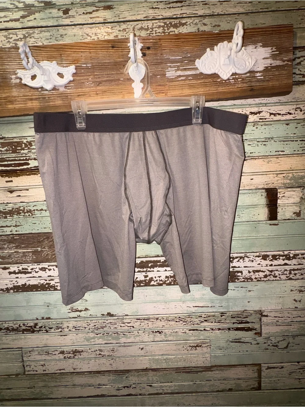 3 pairs Duluth Trading Co Gray Performance Boxer Briefs with elastic Waistband - Picture 13 of 13